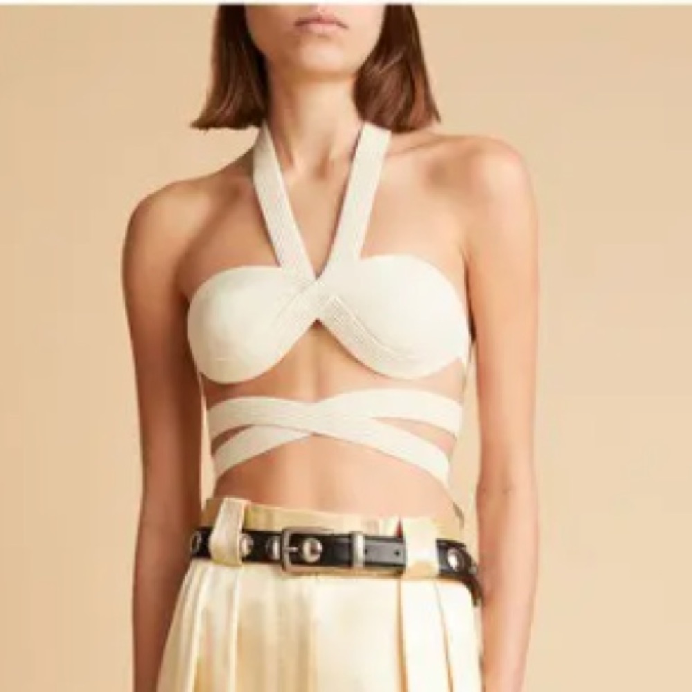 KHAITE Cream ROOKE BRALETTE